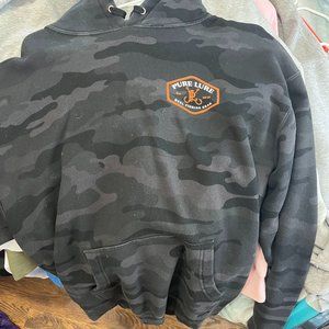 Pure Lure Black Camo Hoodie